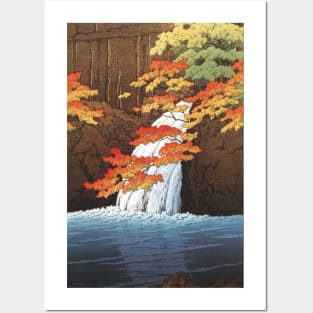 Senju Waterfall at Akame by Kawase Hasui Posters and Art